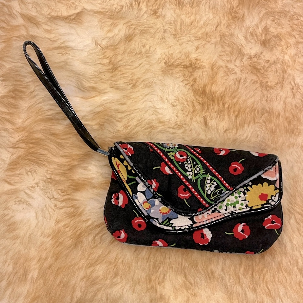 Vera‎ Bradley "Poppy Fields" Flapper Wallet/Wristlet